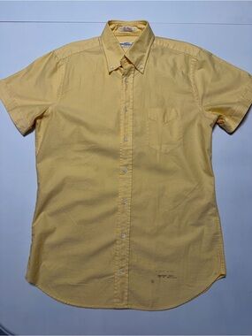 Gant Rugger preppy yellow ss oxford shirt